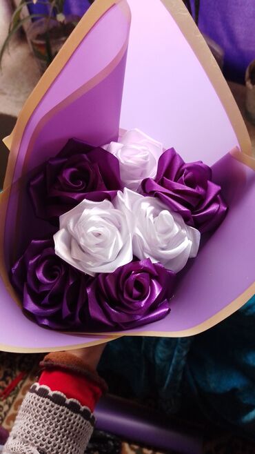 салфетка ручная работа подарок: Розы из атласных лент лутшый подарок блиским заказывате мини букеты и