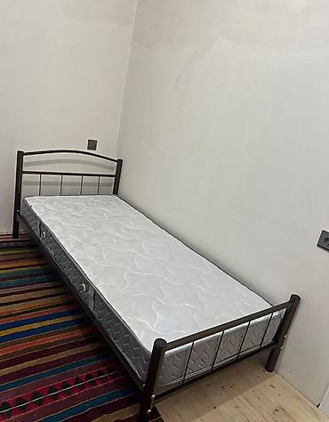 Tək nəfərlik dəmir çarpayı və döşək dəsti - Ölçü: təxmini 90x190 sm lalafo.az -da Tək nəfərlik dəmir çarpayı və döşək dəsti - Ölçü: təxmini 90x190 sm