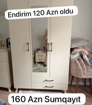 Mətbəx mebeli: Açılan, 3 qapılı Düz dolab, Şifonyer