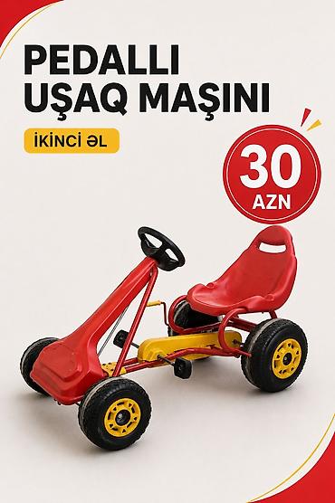 дрифт кар: Uşaq maşını – Çox Az Istifade olunub - Rəng: qırmızı gövdə, sarı — 2