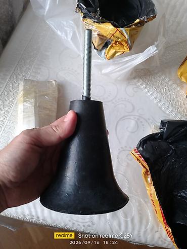 Tənzimlənən boks aparatlarinin rezinidi mebel ayağı – konus formalı
