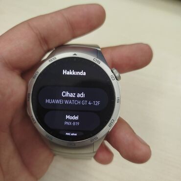 w26 smart watch qiymeti: İşlənmiş, Smart saat, Huawei, rəng - Gümüşü