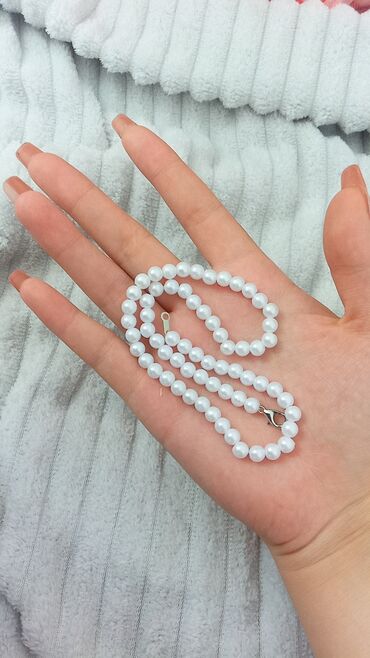 речной жемчуг цена: Ожерелье белого цвета