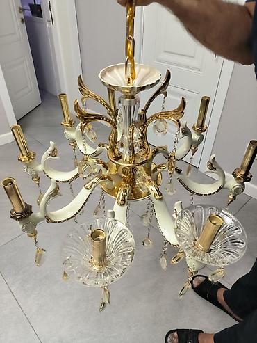 Ev üçün dekor: Çılçıraq, 8 lampa, Keramika — 2