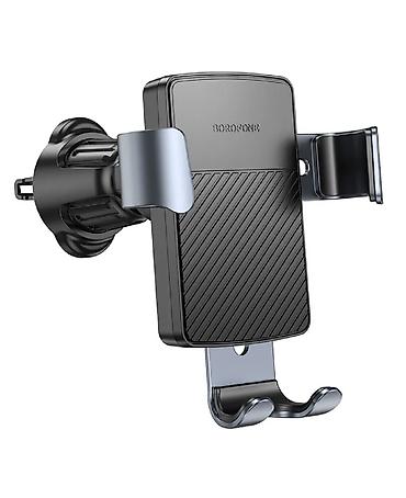 Другие аксессуары для мобильных телефонов: Автодержатель BOROFONE BH118 Refined gravity car holder (black metal — 7