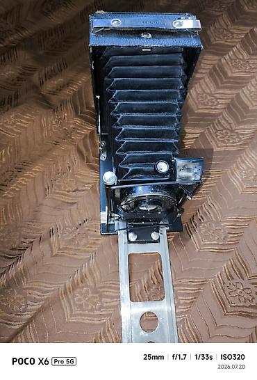vintage kamera: Kolleksiyaçılar üçün köhnə iri format fotoaparat komplekti - Tip — 10