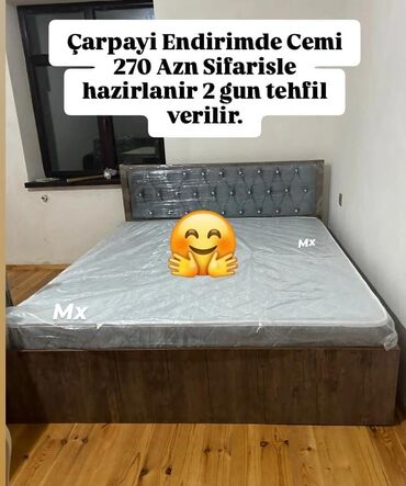 carpayı iki nəfərlik: Çarpayı yeni iki nəfərlik taxt