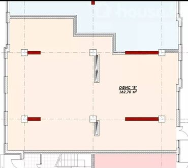 магазин продажа бишкеке: Продаю Офис 162 м², Без ремонта, Без мебели, Многоэтажное здание, 1 этаж