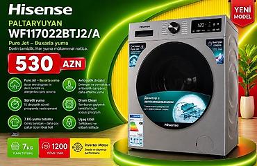 Paltaryuyan maşın Hisense, 7 kq, Yeni, Avtomat, Qurutmasız, Kredit var, Pulsuz çatdırılma