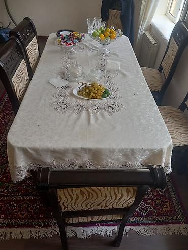 bag ucun stol stul satilir: Masa Dəsdi Satılır 6 stulla — 2