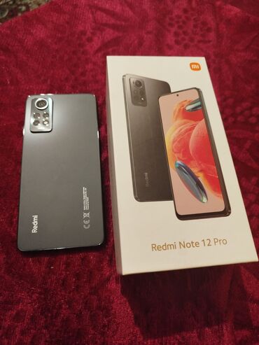 Xiaomi: Xiaomi Redmi Note 12 Pro 5G, 256 GB, rəng - Qara, 
 Sənədlərlə, Sensor, Barmaq izi