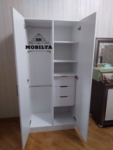 Dolablar: Yeni, Açılan, 2 qapılı Düz dolab, Qarderob, paltar dolabı, Azərbaycan — 10