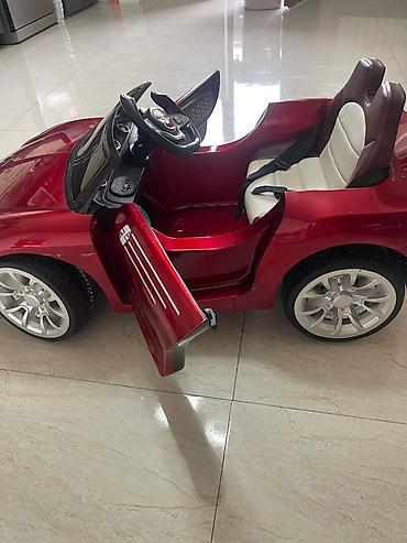 mashin al: Uşaq üçün elektrikli minik maşını – qırmızı rəng Xüsusiyyətlər: - — 4