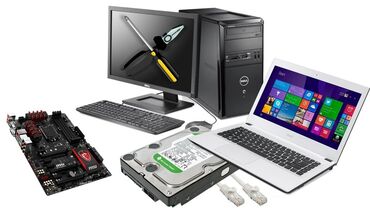 Noutbuklar, kompüterlər: Pc /Noutbuk yigilmasi, hazir keysler ramlarCpular, hdd, Ssd