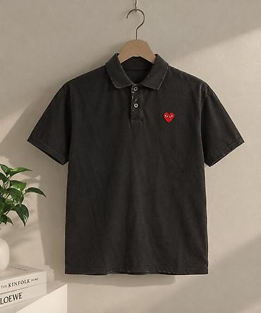 Polo köynək, Standart, rəng - Qara