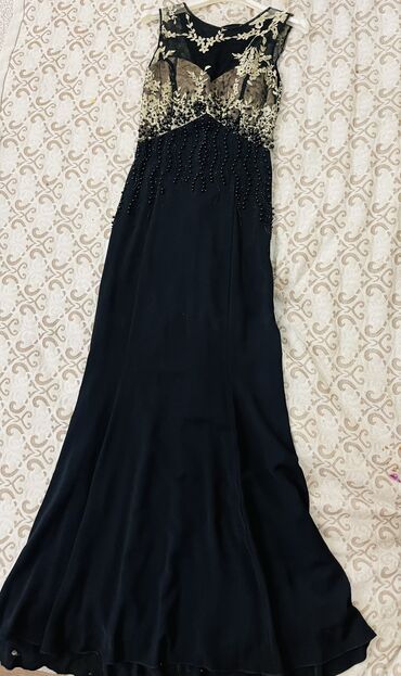вечерние платье чёрный: Вечернее платье, Длинная модель, M (EU 38)