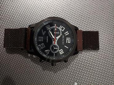 forerunner 965: Мужские кварцевые часы BENCHI - Классический круглый корпус в тёмном — 2