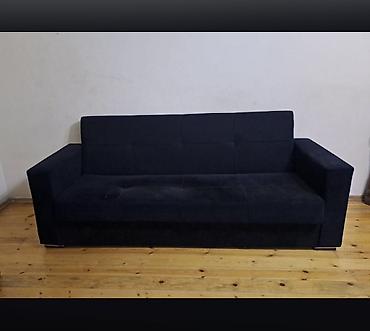 Divanlar: Qara rəngli rahat divan - Minimalist dizayn, düz xətli korpus və — 1