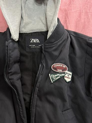 бомбер детский: Детская куртка-бомбер ZARA в хорошем состоянии - Размер: 98 см - — 3