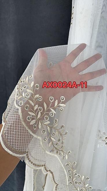 sap: Model: AXP0239A (2, 3, 4) Təsvir: - Zərif tül pərdə parçası – şəffaf — 8