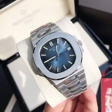 купить золотой браслет в баку: Наручные часы, Patek Phillipe, цвет - Синий