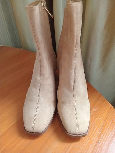 Ботинки и ботильоны: Ботильоны новые,демизамша,размер 36,идут размер в размер,каблучок — 3