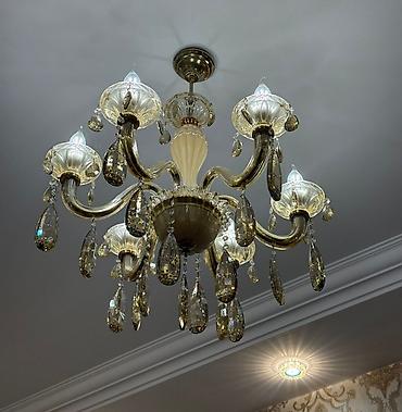 İşıqlandırma: Çılçıraq, 8 lampa, Metal — 3