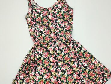 różowa sukienki w kwiaty: Dress, S (EU 36), Terranova, condition - Very good