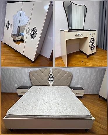 mida 493: *550₼ YATAQ mebeli :-TƏCİLİ SATILIR*‼️ Yaxşı vəziyyətdə mdf — 1
