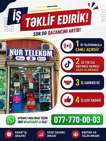 video operator vakansiya: SMM menecer tələb olunur, İstənilən yaş — 1