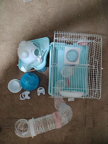 Клетки: Real alıcıya xüsusi endirim olunacaq! Hamster üçün tam set qəfəs - — 4