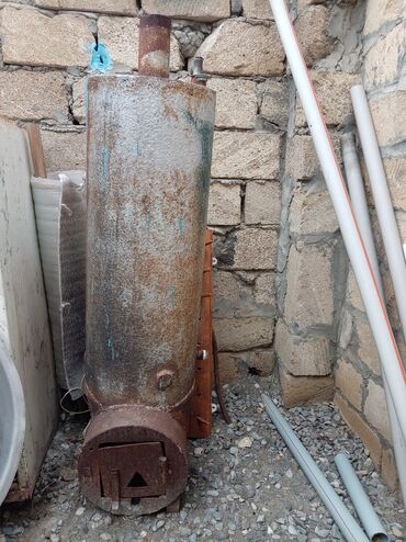 qapi demir qapi seyf qapi: Ocaqlı su qızdırıcısı (sobalı “boiler”) - Şaquli silindrik metal