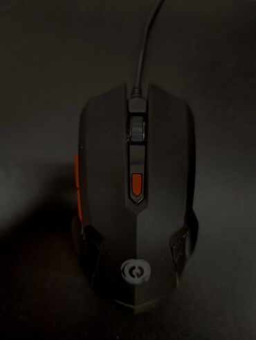 wifi modem adapter: USB naqilli oyun siçanı - Rəng: qara, narıncı vurğular - Qoşulma