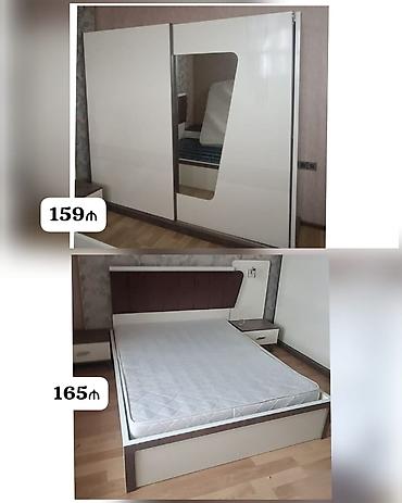 tunbucka: 159₼ dolab 240*210 165₼Taxt2 tumbası ilə bir yerdə matrası var — 1