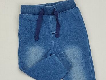 jeansy dzwony hm: Denim pants, Lupilu, 9-12 months, condition - Good