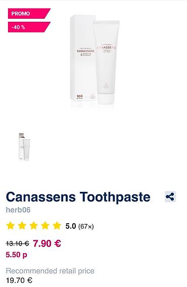 zara home solje: Canassens Toothpaste – premium pasta za zube sa Canassens ekstraktom — 1