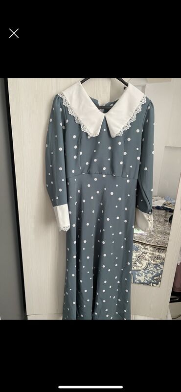 велюровое платье миди: Вечернее платье, Коктейльное, Средняя модель, С рукавами, S (EU 36), M (EU 38)