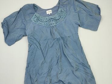 błękitna eleganckie bluzki: Tunika, M, stan - Dobry