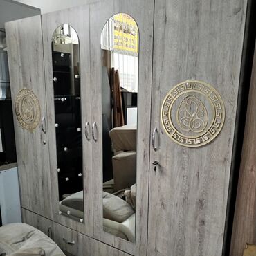 Dolablar: Yeni, Açılan, 4 qapılı Düz dolab, Qarderob, paltar dolabı, Azərbaycan — 30