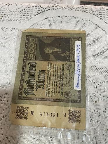 əskinaslar: Tarixi alman kağız pulları – kolleksiya dəsti - Almaniya Reichsbank — 2
