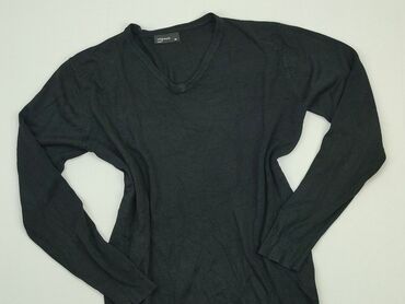 czarne bluzki z dekoltem w łódkę: Sweter, M (EU 38), condition - Good