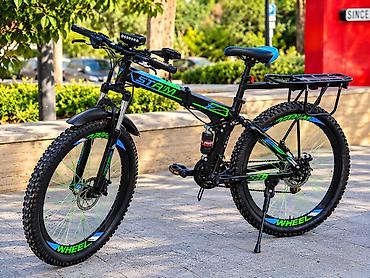 27 5 velosiped: Dağ velosipedi – tam aksesuarli Xüsusiyyətlər: - 26 düym təkərlər — 4