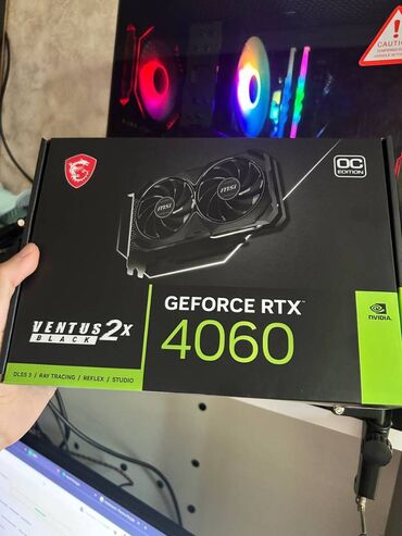 Процессоры: Видеокарта MSI GeForce RTX 4060, 8 ГБ, Б/у
