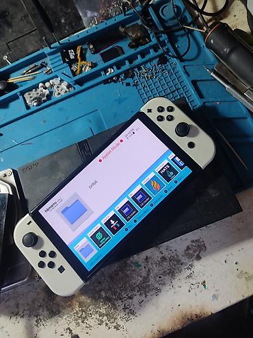 switch oled: Nintendo Switch oled чипованная (прошитая) встроенная память — 3