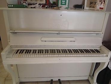 Pianolar: Ağ rəngli akustik pianino – vertikal (upright) model. Xüsusiyyətlər — 2