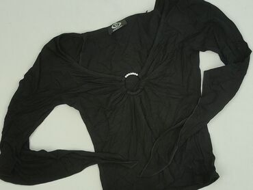 bluzki basic z dekoltem v: Women's blouse, size S (EU 36)