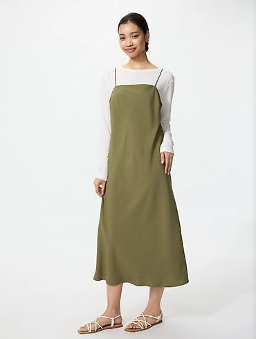 платье юникло: Новый Сарафан Uniqlo. Чёрный, Хаки, Коричневый, по одной шт.(Цена за — 5