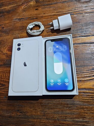 сотовый телефон fly ff179: IPhone 11, 128 GB, Ağ, Face ID