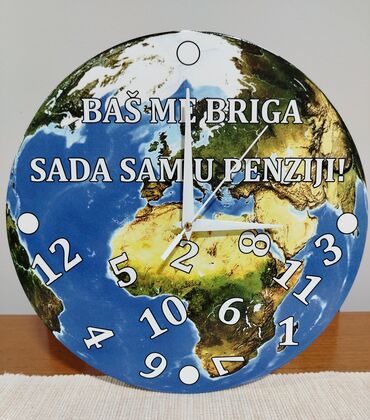 Satovi za kuću: Zidni sat, bоја - Šareno, Novo — 1