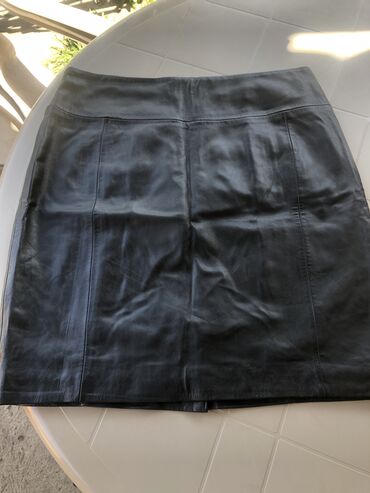 suknje od satena: L (EU 40), Mini, bоја - Crna